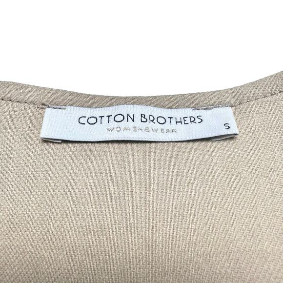 Cotton Brothers | Women | Beige Cotton Linen Blend Light Morning Jacket | Small - Picture 6 of 12